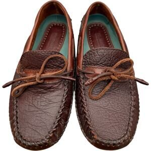 HS Trask Brown Moccasin Toe Drivers Mens Size 9D